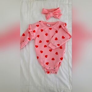 Baby girl long sleeve romper